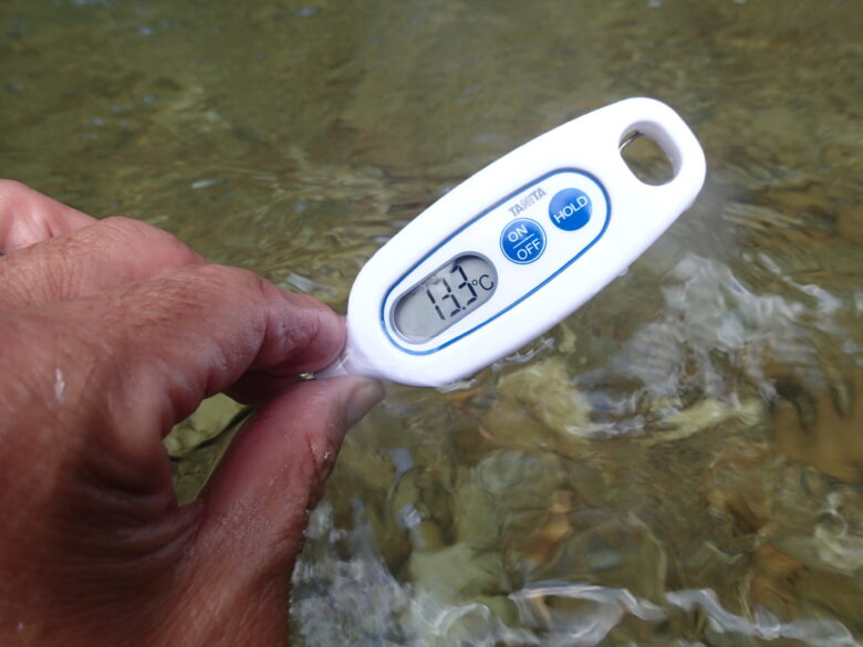 2025/3/21　川の水温13.3度