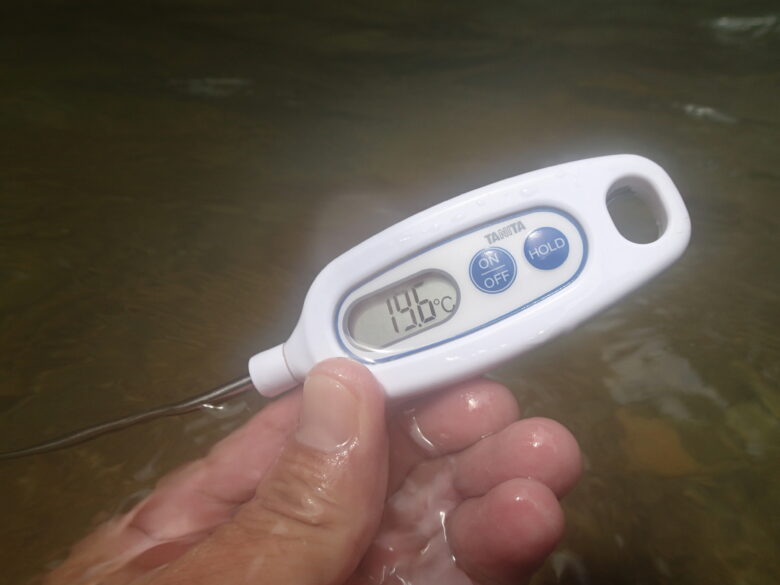 2025/3/27の水温、19.6度