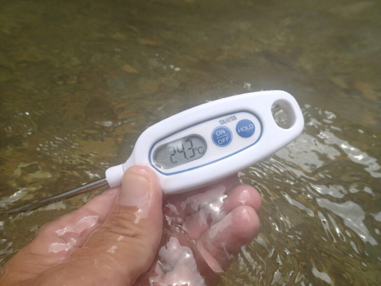 2025/7/28　川の水温24.3度
